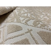 Tappeto sardo avorio lavorazione giglio grande cm.140x200 artigianato