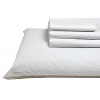 Completo lenzuola hotel matrimoniale singolo bianco puro cotone maxi b&b LINEA SUITE