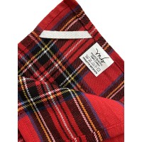 Strofinacci natalizi 6 pezzi puro cotone natale tartan rosso idea regalo 
