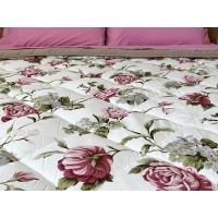 Trapunta autunnale matrimoniale fiori mezza stagione mid season JESS