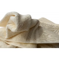 Asciugamani spugna 1+1 Jacquard 100% cotone SLATE