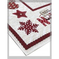 Runner centro tavola Natalizio Ciniglia 2021 Noel idea regalo elegante