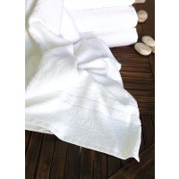 Telo doccia bianco hotel asciugamano b&b spa 100% cotone 100x150