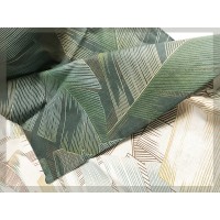 Completo letto matrimoniale lenzuola puro cotone BRINA fantasia moderno