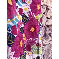 Telo mare in cotone con frange colorato grande DOLCE VITA collection