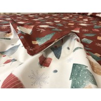 Copripiumino natalizio in percalle di puro cotone made in Italy