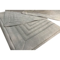 Striscia runner centrotavola arredo 3 file strass tortora kp0506