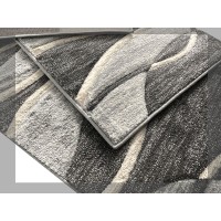 Tappeto arredo moderno grigio beige noccola Onda 100 x 140 living soggiorno cameretta