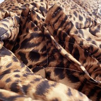 Trapunta Matrimoniale Invernale Leopardato double-face
