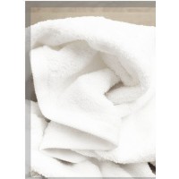 Telo doccia spugna di cotone maxi misure bianco hotel spa 90x190 B&B 