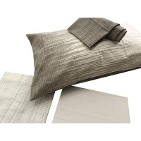 Completo letto lenzuola piazza e mezza puro cotone Happidea Peter Pan rigato moderno