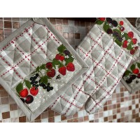 Set guanto + presine Sophie Maison Fruit country