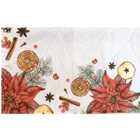 Tovaglia Natale 12 posti tradizionale JOLLIE STELLA DI NATALE natalizia 2023