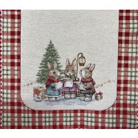 Runner corsia natalizia lux 45 x 140 HOLLY VINGI RICAMI