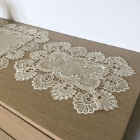 Tris centri juta effetto lino con applicazioni macramè Lucrezia