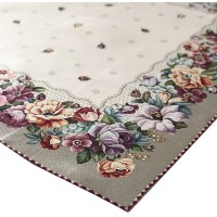 Runner centro gobelin Florida vingi fiori rustico moderno