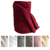Coperta plaid pile tinta unita matrimoniale morbido e soffice Melania 2025