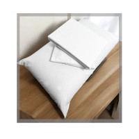 Completo lenzuola puro cotone hotel bianco APR matrimoniale singolo 