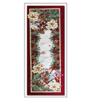 Runner corsia natalizia lux 45 x 140 GIFT VINGI RICAMI