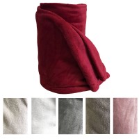 Coperta plaid pile tinta unita morbido e soffice Melania cm 120x160 2025