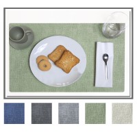 Tovaglietta colazione lavabile simil pelle tinta unita RISTORANTE B&B segna posto
