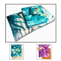 Completo letto matrimoniale Teich puro cotone fantasia