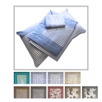 Completo letto lenzuola in cotone matrimoniale platino 2025 ECOLINE 