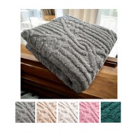 Plaid in pile effetto lana pelo alto Viviana Nazareno Gabrielli matrimoniale