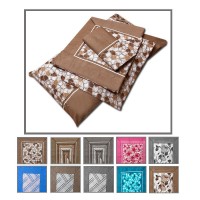 Completo letto lenzuola in cotone matrimoniale platino 2025 ECOLINE 