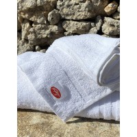 Tris asciugamani spugna LIABEL linea hotel set tre pezzi bianco forniture alberghiere B&B