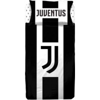 Completo lenzuola Juventus ufficiale letto singolo puro cotone