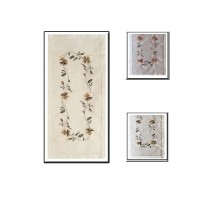 Corsia runner ricamato fiori Rosaly beige rosa shabby bianco elegante kl82969