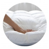 Topper singolo puro cotone 9cm con imbottitura in micropiuma