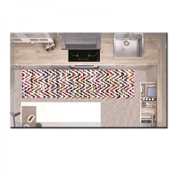 Tappeto corsia Power Multicolor 55x180cm antiscivolo cucina :: Easy Home  Store