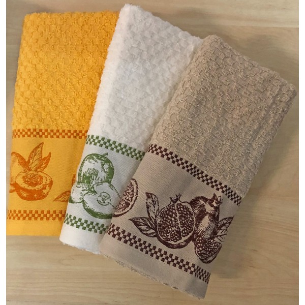 RAAF TEXTIL 12 o 6 Strofinacci da Cucina in Spugna 100% Cotone Cuoco 