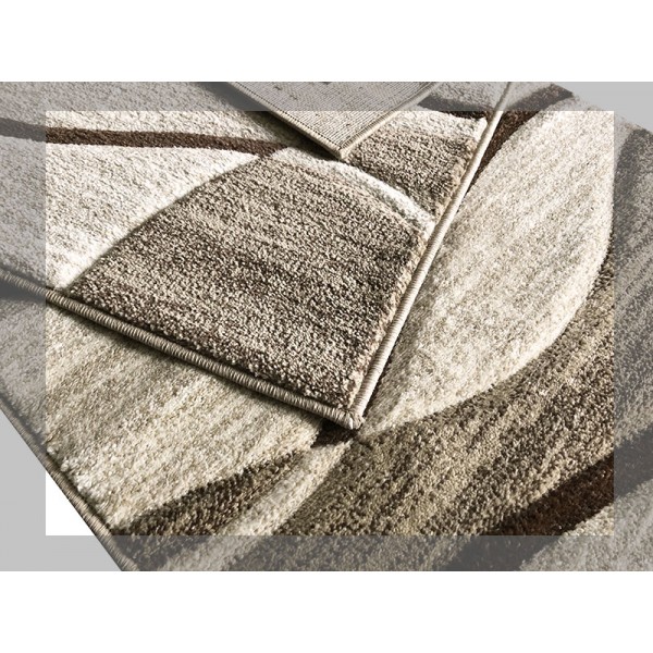 Tris tappeti arredo camera moderno beige nocciola grigio Onda :: Easy Home  Store