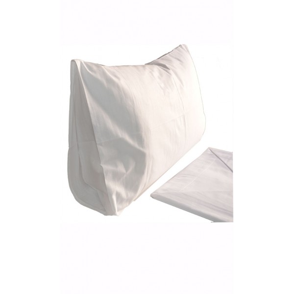 Completo lenzuola 100% cotone letto Matrimoniale per Alberghi B&B - bianco  P446