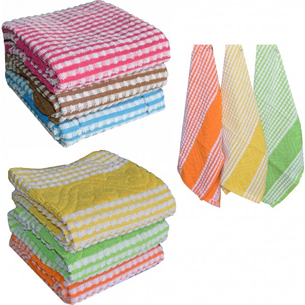 50 x 70 cm Asciugamano da 3 pezzi Saggio Cotone Penguin Home 3248 Set Sage Colore Confezione da 3 Strofinacci 