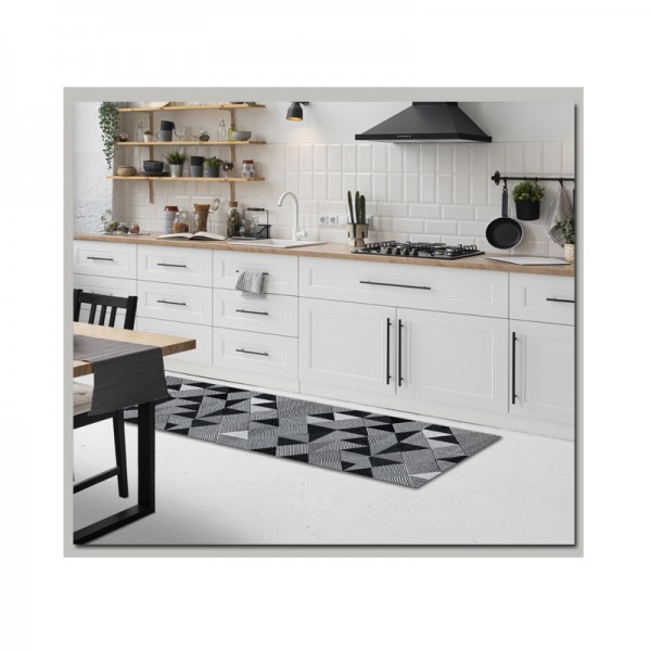 Tappeto cucina ingresso fondo antiscivolo PETRA grigio :: Easy Home Store