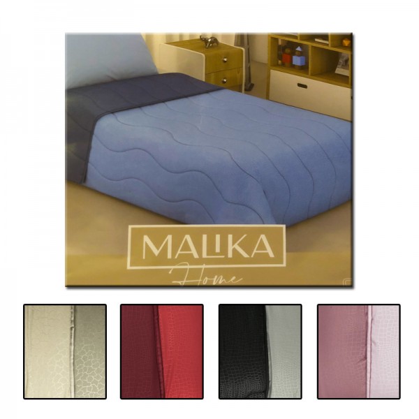 Trapunta piumone invernale singola tinta unita Malika colorata
