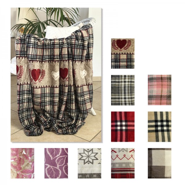 Plaid in pile matrimoniale singolo coperta Anastasia 2024 :: Easy