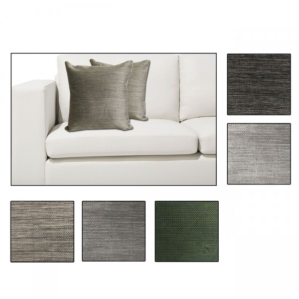 Coppia cuscini arredo divano moderno tinta unita operato Simply :: Easy  Home Store
