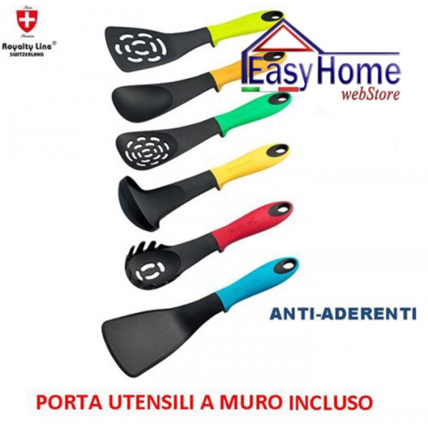 Set mestoli utensili da cucina antiaderenti sei pezzi ...